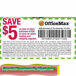 Free Printable Office Max Coupons