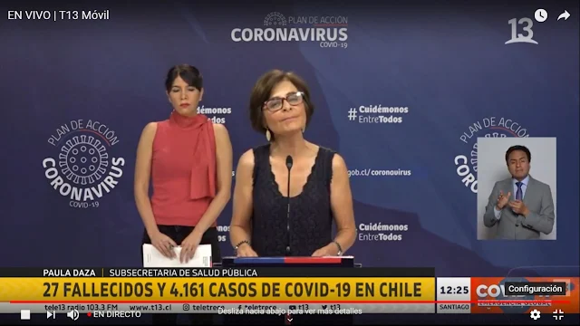 😷🇨🇱 Coronavirus-Chile: Subsecretaria de Salud entrega informe▶️04.04.2020
