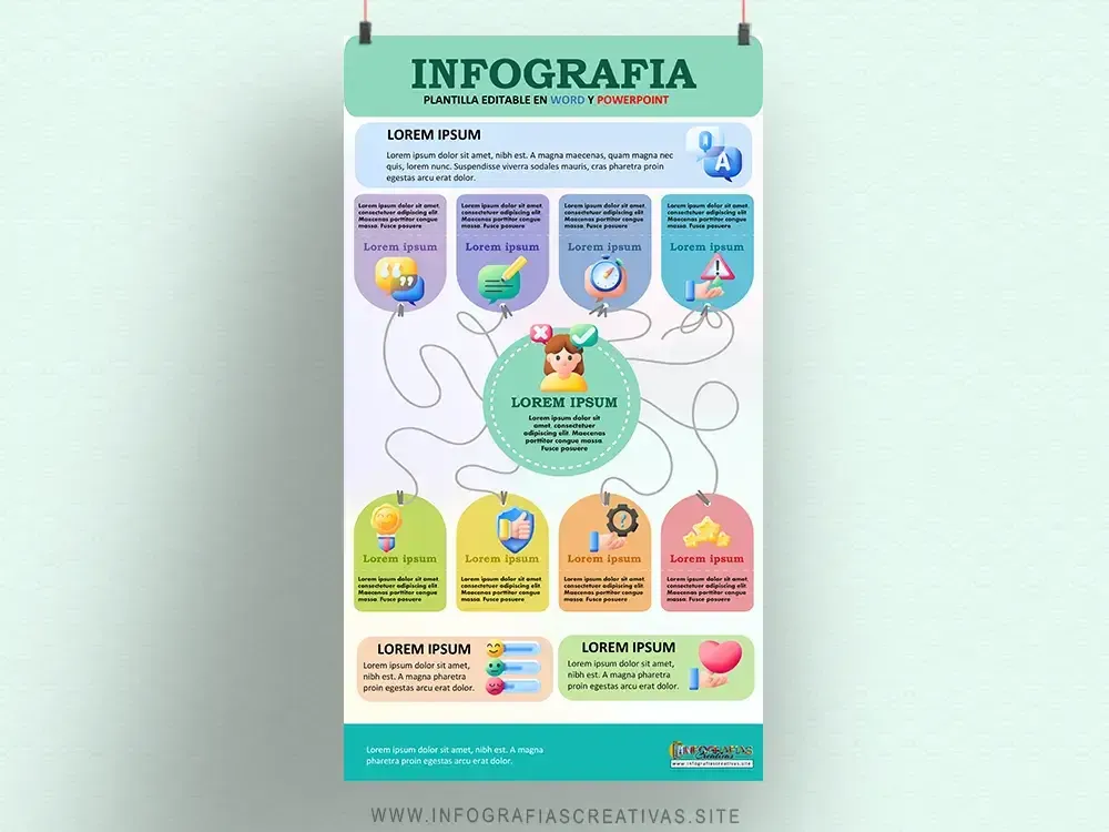 Modelo de Infografía de Puntos Conectados