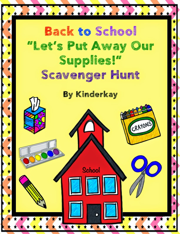 http://www.teacherspayteachers.com/Product/Back-To-School-Lets-Put-Away-Our-Supplies-Scavenger-Hunt-288004