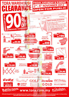 Tora Warehouse Clearance Sale 2012