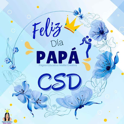 Solapín Feliz Día del Padre - Nombre CSD para imprimir gratis
