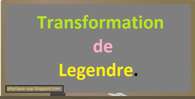 transformation de legendre