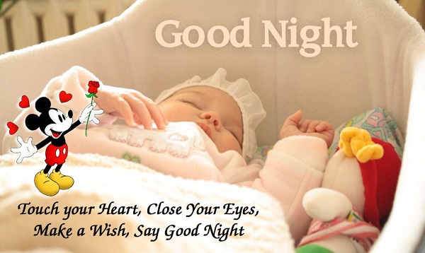 Good Night Baby Image with Quote