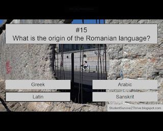 The correct answer is Latin.