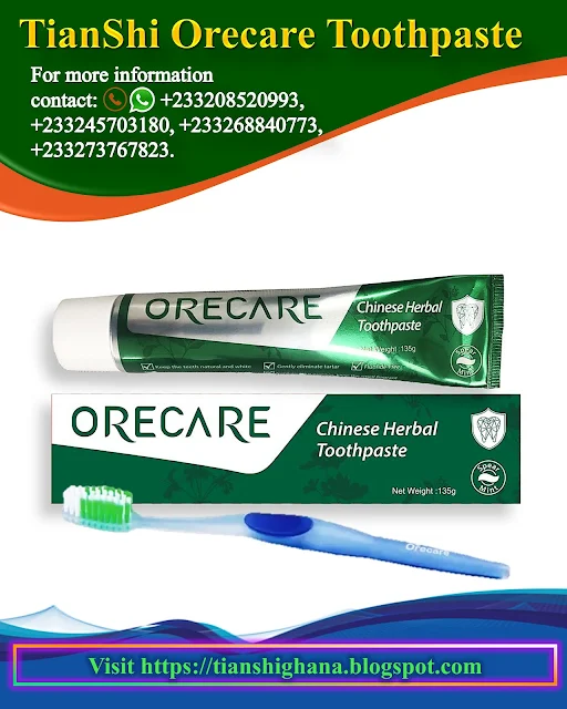 Tianshi Orecare Chinese Herbal Toothpaste reduces the abrasion on the teeth
