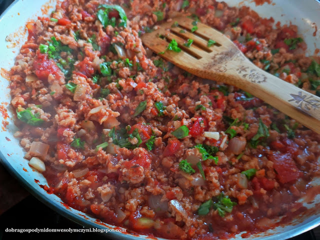 wegetariańskie spaghetti po bolońsku