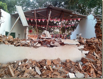 Church demolished Jagdalpur