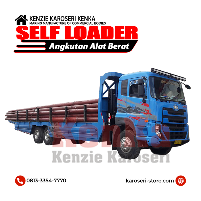 Karoseri Self Loader - Angkutan Alat Berat Indonesia