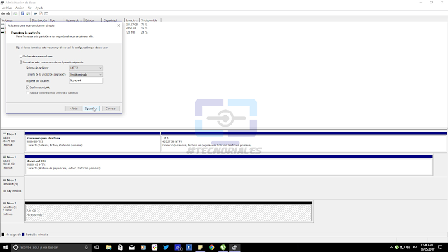 Formato FAT32 a la memoria USB con el Administrador de discos de Windows 10