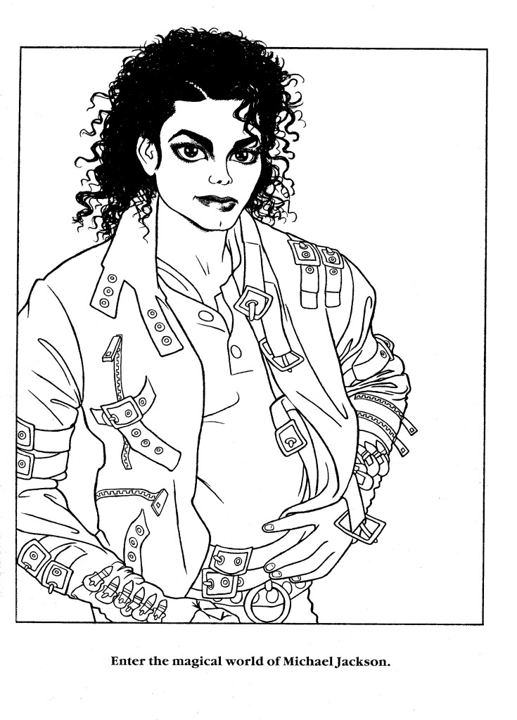 desenhos do michael jackson para colorir