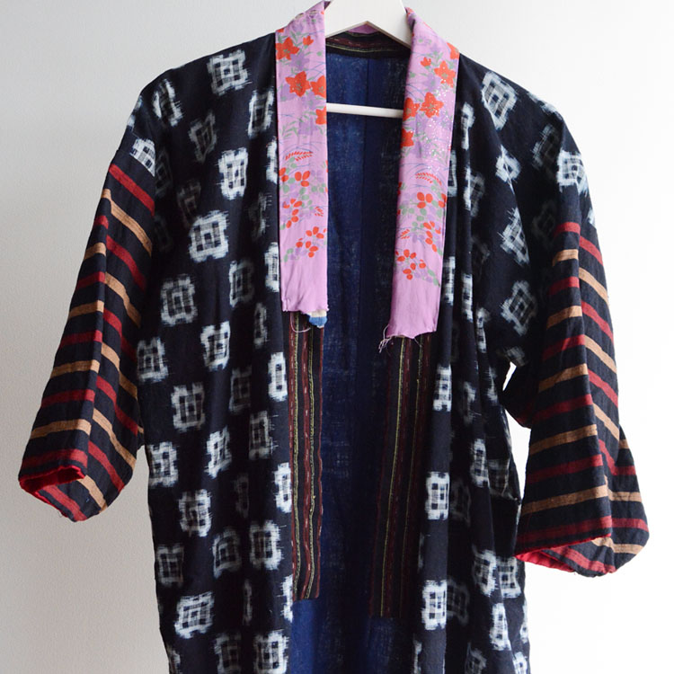 indigo kimono robe