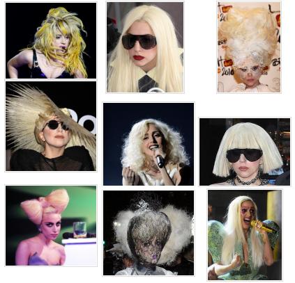 At every costume change is a change of hairstyle. It is normal to be so, 