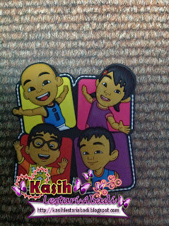 Fridge Magnet,Upin Ipin,Koleksi,Kasih,Lestari,Abadi