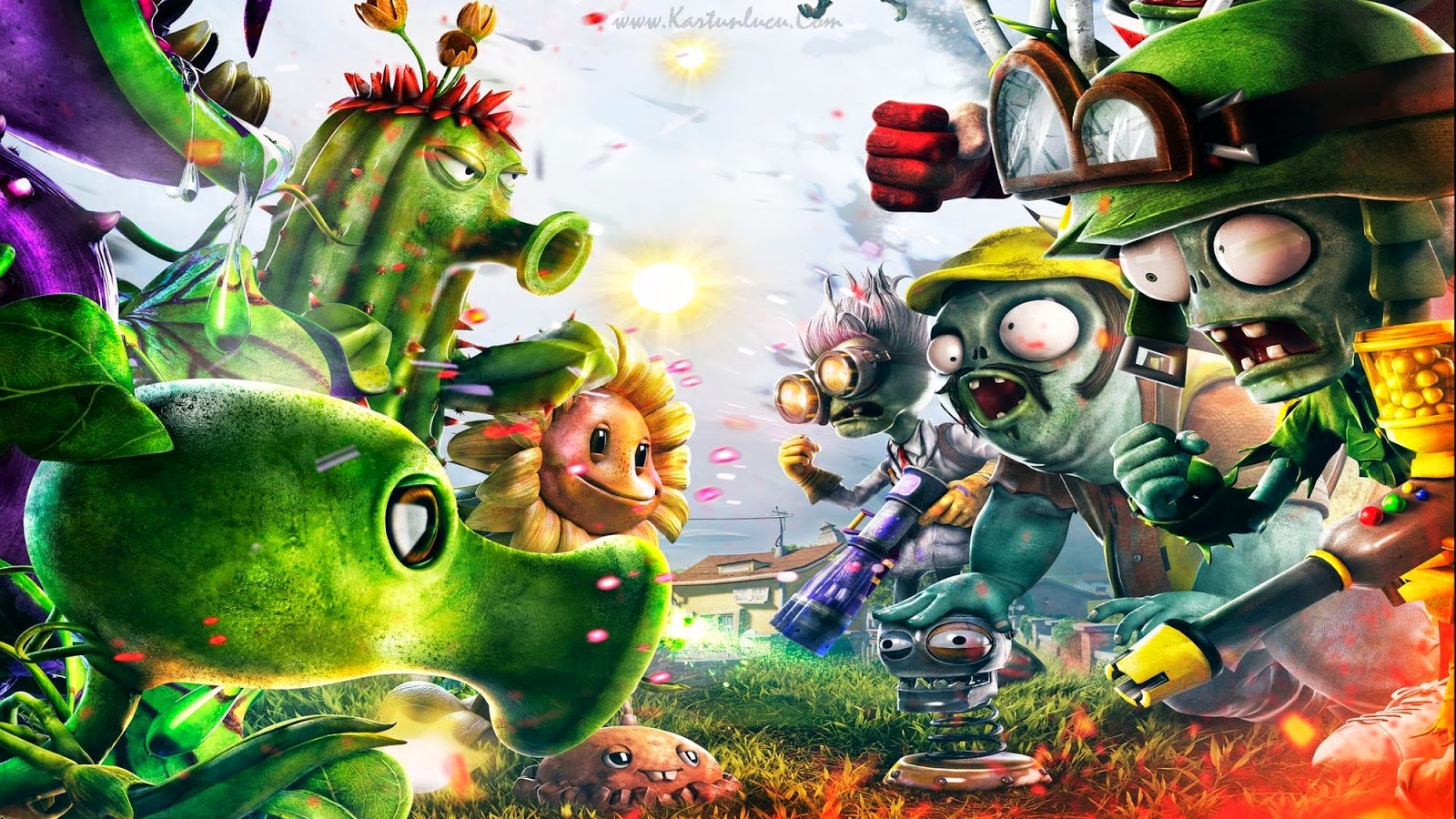 10 GAMBAR WALLPAPER GAME PLANTS VS ZOMBIE Gambar Kartun Lucu Dan