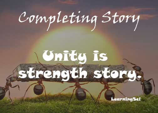 Unity is strength story. The old man and his sons.