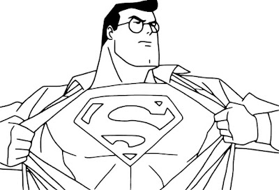 Desenhos do superman para colorir