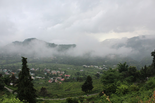 Picture of clouds in valley