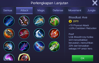 Bloodlust Axe Mobile Legends