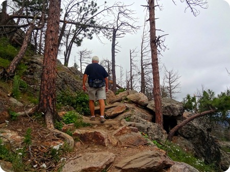 Paul on rugged Harney trail