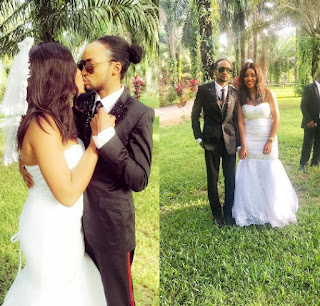 Denrele Edun Kisses His BRIDE (Pics)