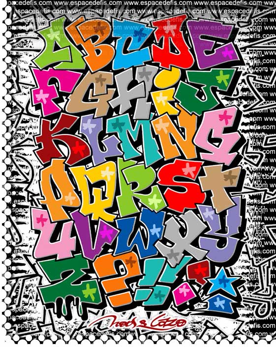 Graffiti Alphabet Graffiti Letters Colorful on the Graffiti Alphabet Design