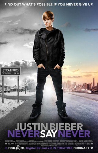 justin bieber never say never wallpaper 2011. NEVER SAY NEVER POSTER