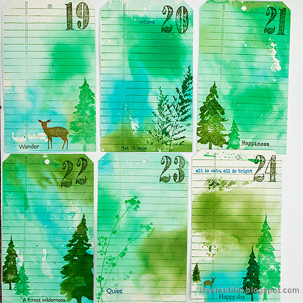 Layers of ink - December Countdown Calendar Tutorial by Anna-Karin Evaldsson.