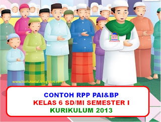 rpp pai dan bp kelas 6 sd/mi