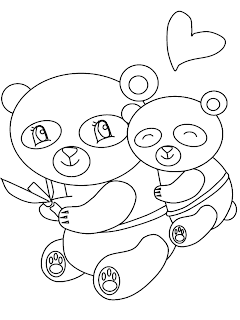 panda coloring pages, kids coloring pages