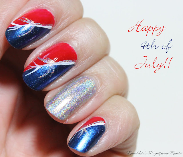 4th of July Nail Design 