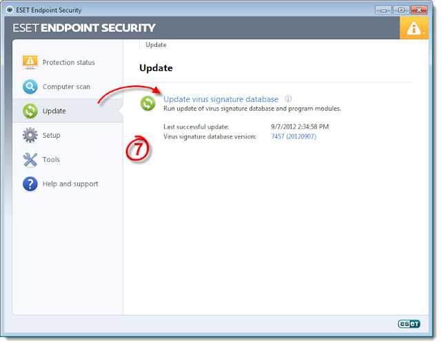 Eset antivirus update offline on 26 Desember 2016