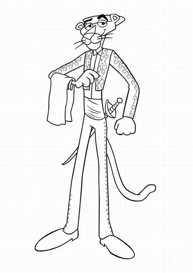 Pink Panther Coloring Pages 10