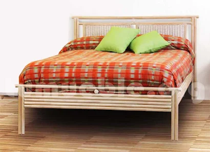 cama rattan natural j830