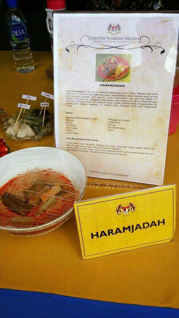 Haram Jadah Menu Istimewa Kaum Chetti di Melaka