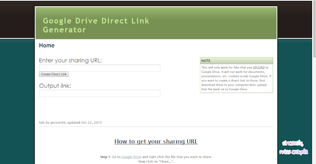 Tukar Link Share Google Drive ke Link Download One Single Click