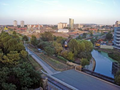 Olympic Park skyline - July 2010