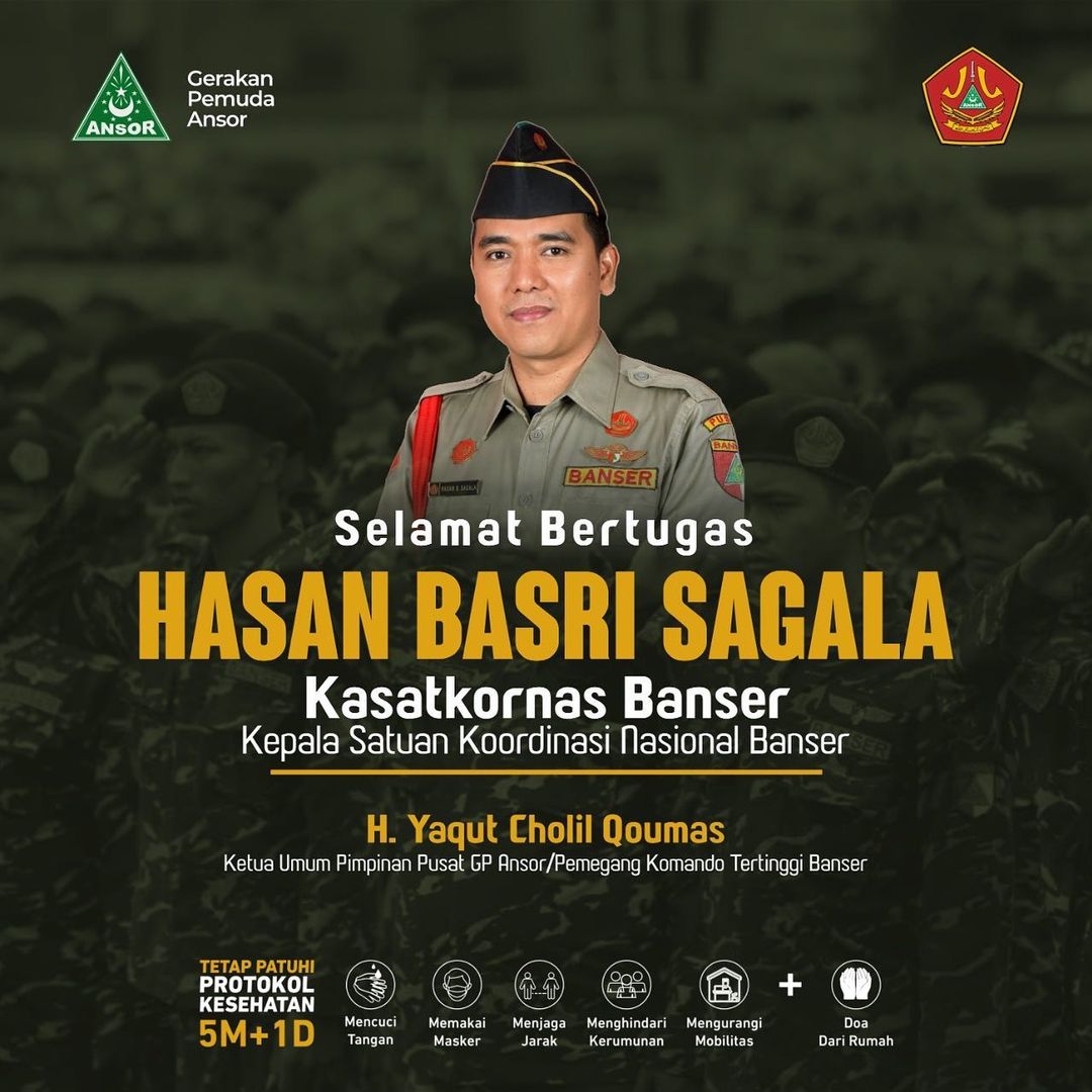 Profil Hasan Basri Sagala Kasatkornas Banser