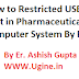  How to Restricted USB Port in Pharmaceutical Computer System by Registry