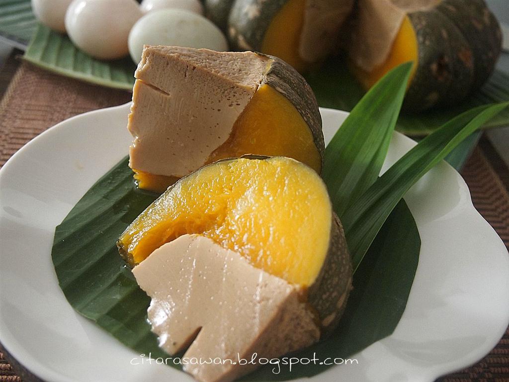 Sangkaya Labu / Thai Pumpkin Custard ~ Resepi Terbaik