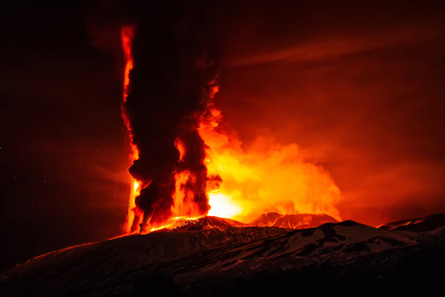 Mount Etna Volcano Eruption