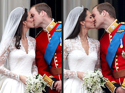 prince william kate middleton kiss. Royal Wedding: Prince William,