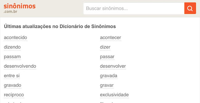 Dicionário de sinônimos português