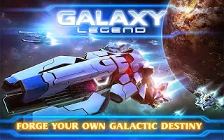 Screenshots of the Galaxy Legend for Android tablet, phone.