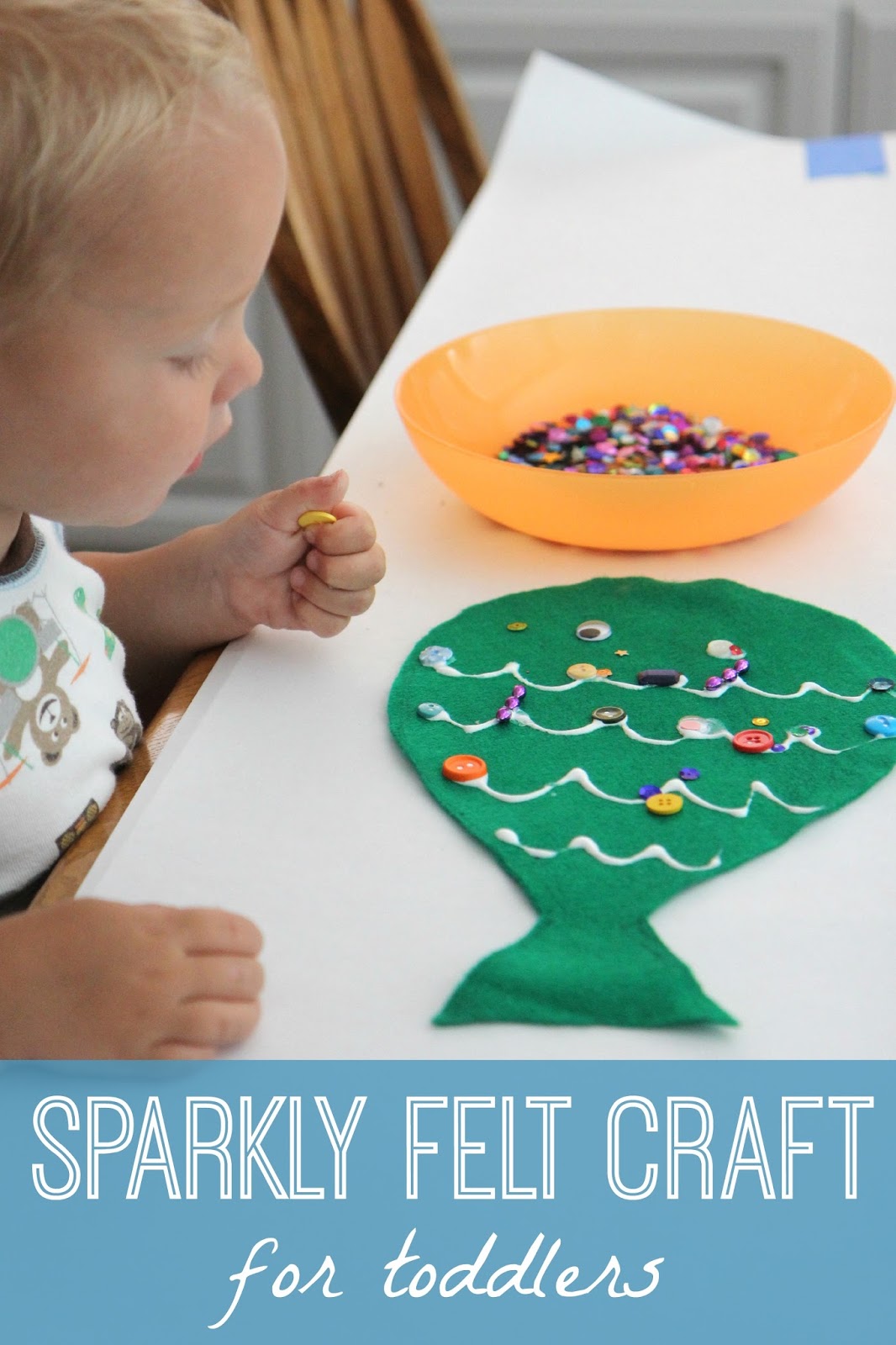 Toddler Approved!: Sparkly Felt Fish Craft for Toddlers