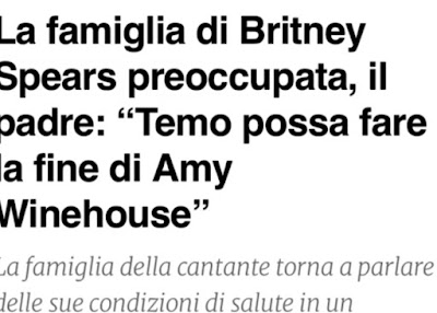 Britney Spears notizie giornali