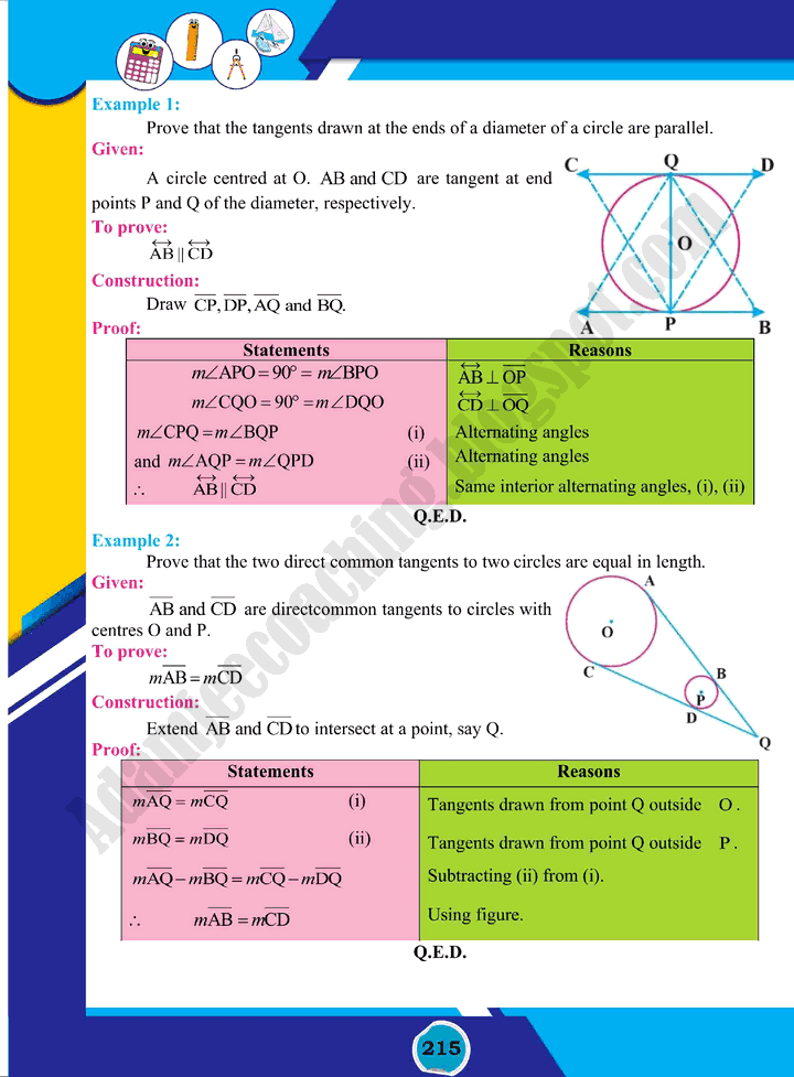 tangents-of-a-circle-mathematics-class-10th-text-book