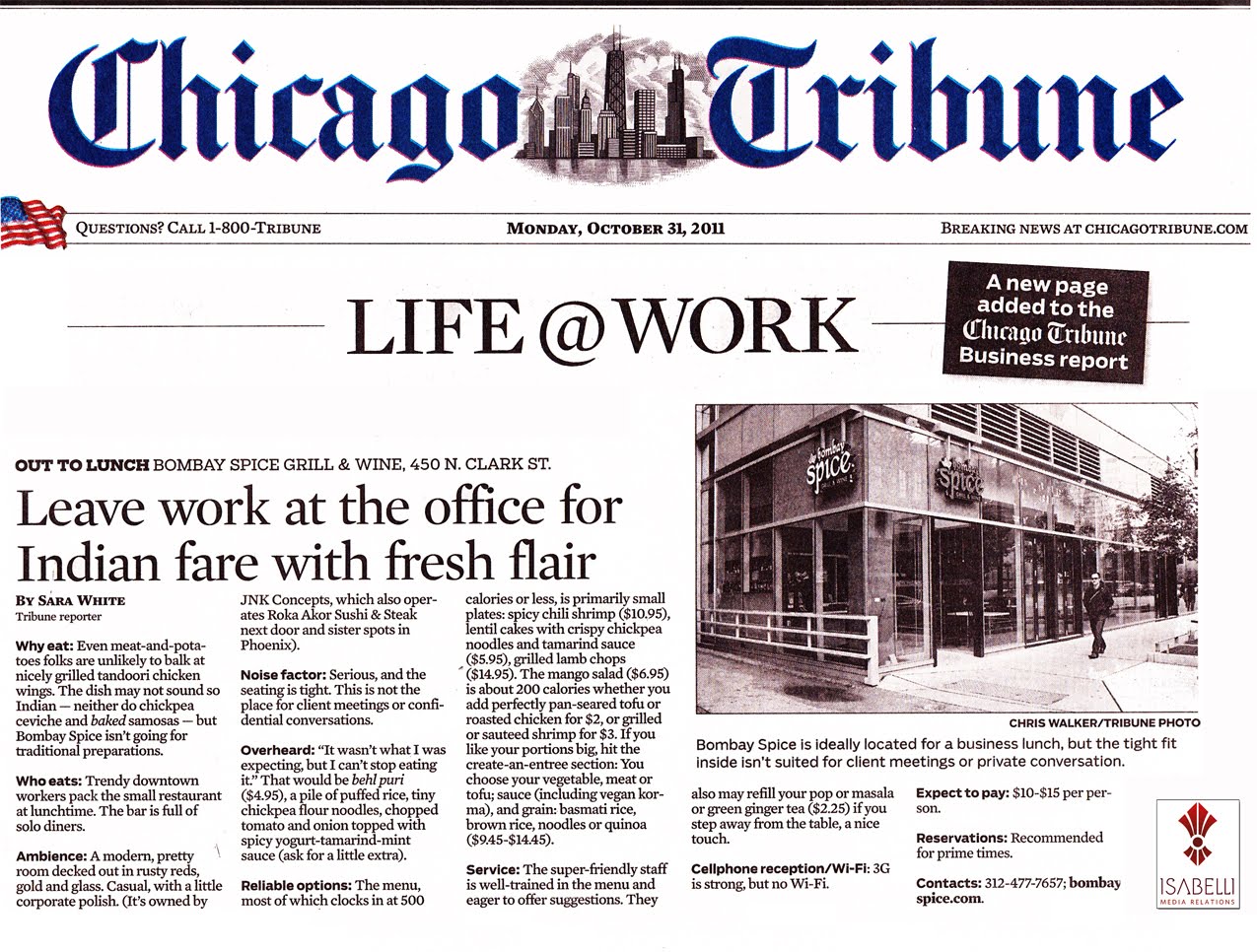 THE CHICAGO TRIBUNE NEWSPAPER