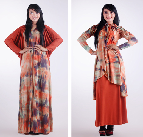 model baju long dress batik