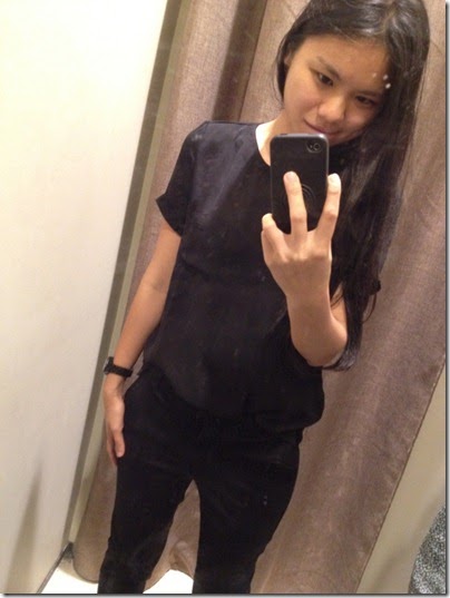 Mango black long pants 